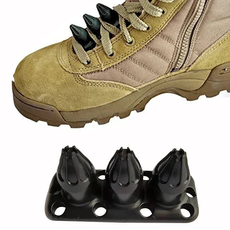 2PC Self-defense Combat Buckle Protection Security Spike Kuba Kickz  Boot Nail Wushu Boot Nail Survival Tool Hiking Accessories