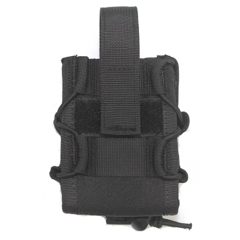 Portable Molle System Nylon Handcuffs Open Top Universal Handcuff Frame Wear-Resistant Handcuff Leather Sleeve Waist Bag