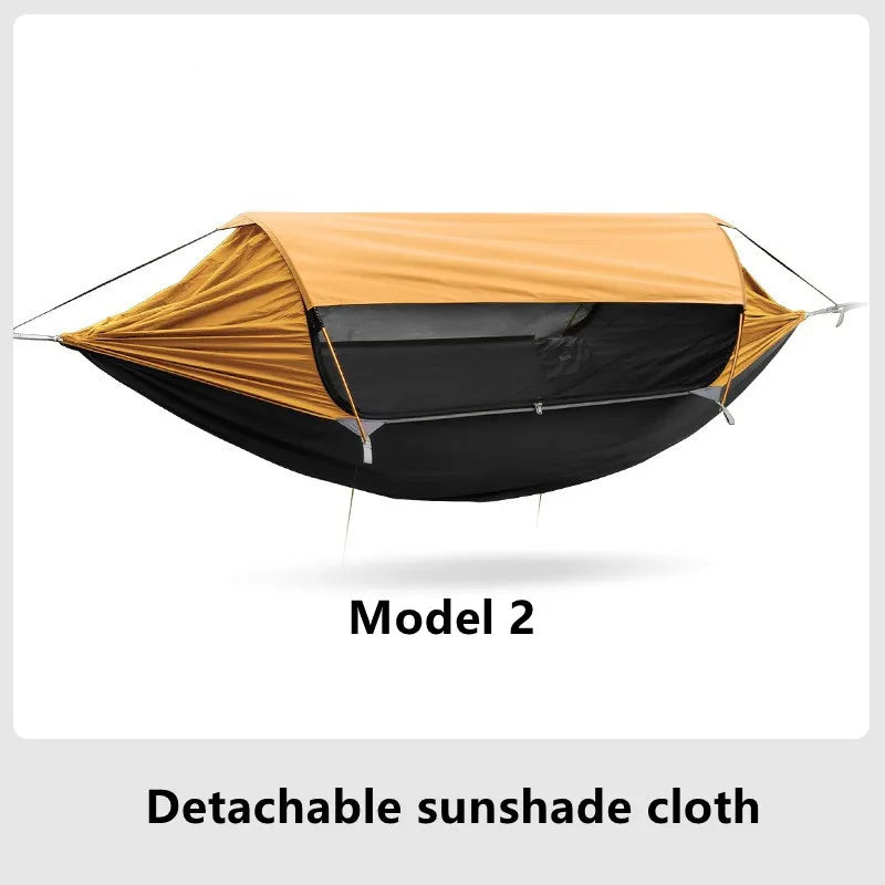 Model 2.0 Traveler hammock Outdoor anti roll and anti mosquito hammock Double person sunshade camping hammock with mosquito net