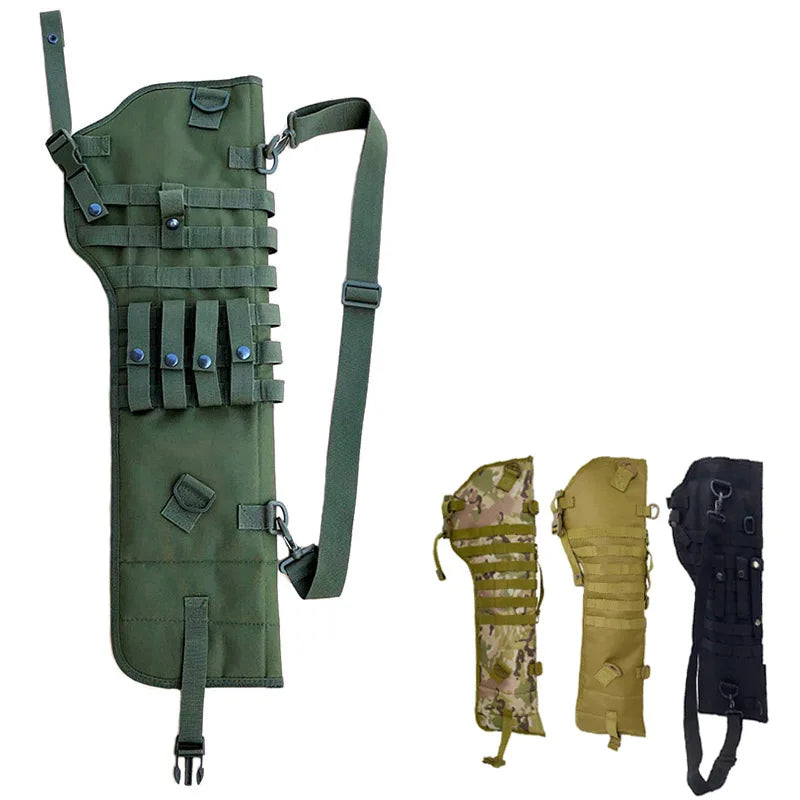 Tactical Backpack Rifle Shotgun Bag Airsoft Holster Gun Carry Paintball Shooting Pouch Molle Bag Hunting Accessories