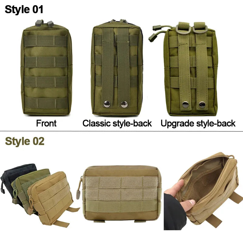 Tactical Bag Multifunctional Outdoor Molle Military Waist Fanny Pack Mobile Phone Pouch Hunting Gear Accessories Belt Waist Bag