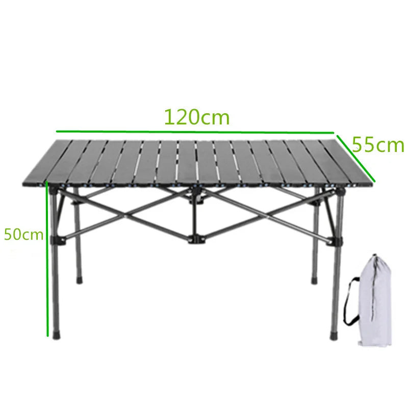 Egg Roll Table Camping Folding Portable Table Camping Equipment Aluminum Alloy Camping Desk Outdoor BBQ Picnic Table 캠핑테이블