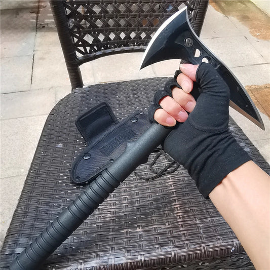 CS Tactical Axe Tomahawk Army Hunting Machete Axes Hand Tool Fire Axe Hatchet Axe Ice AxE for Outdoor Survival Camping and EDC