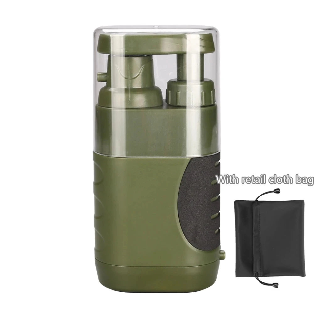 Outdoor Water Purifier With Retail Box Camping Hiking Emergency Life Survival Portable Purifier Water Filter