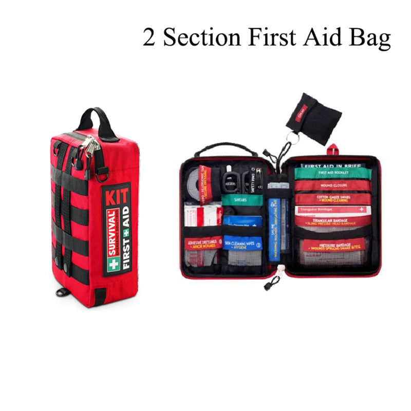 Handy First Aid Kit Waterproof Medical Bag for Workplace Hiking Camping Cycling Car Outdoor Travel Survival Kit Rescue Treatment