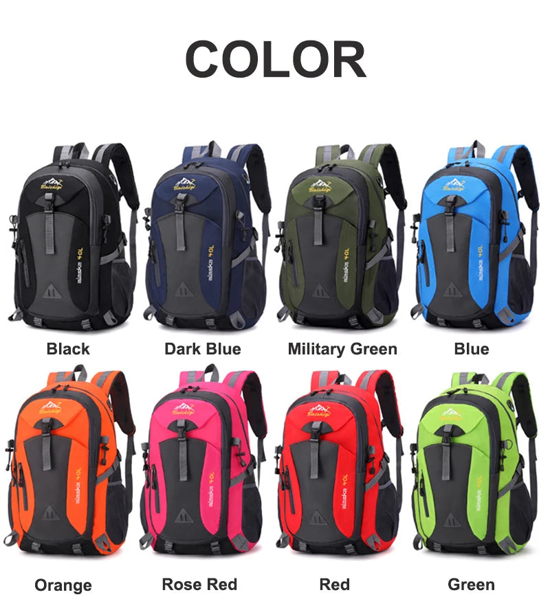 Unisex Hiking Backpack 2024 New Women and Men Outdoor Mountaineering Bag Large Capacity Travel Camping Storage Bags