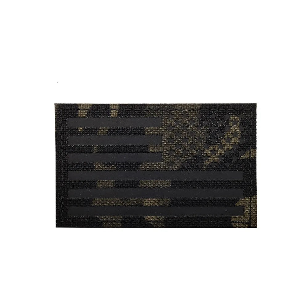 US Flag Reflective Patch USA  SRT Military Special Forces Tactical Fastener Patch Hook and Loop Army Badge Armband Costumes DIY