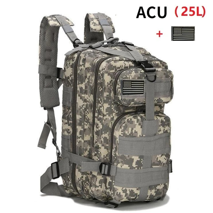 Tactical Backpack 3 Day Assault Pack Molle Bag Outdoor Bags Backpack for Hiking Camping Trekking Hunting Bags Backpacks