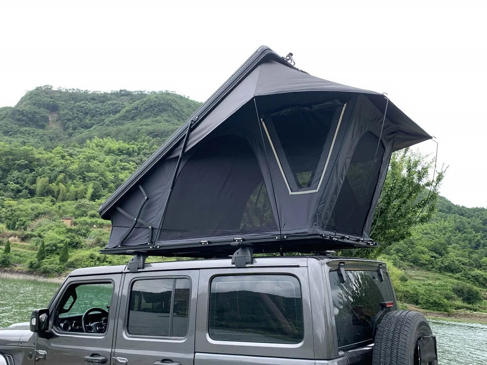 OEM Car 4x4 4WD F150 Large 4 Person XL Hardtop Rooftop Tent With Skylight Hard Shell Roof Top Tent