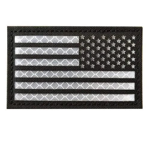 US Flag Reflective Patch USA  SRT Military Special Forces Tactical Fastener Patch Hook and Loop Army Badge Armband Costumes DIY