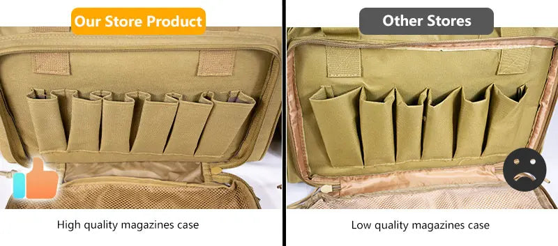 Tactical Range Bag Army Style Military Hunting Accessories Storage Pack Anti Slip Feet Magazine Case Extra Pockets for Shooting