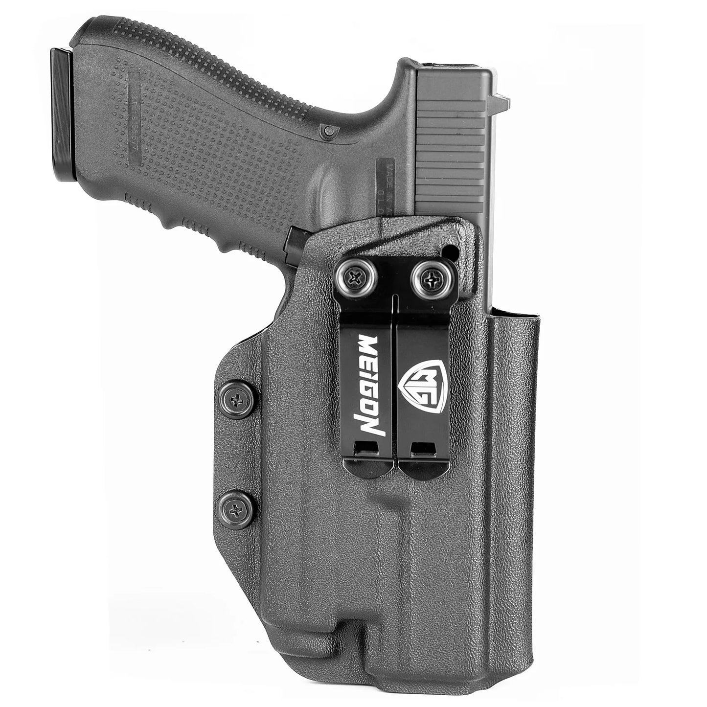 IWB Kydex Holster for Glock 17 22 31 with Olight Baldr Mini 600 Lumens Tactical Flashlight Inside Waistband Concealed Carry