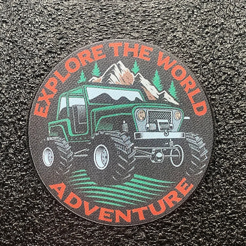 Off-Road Vehicle Series MOUNTAINS ADVENTURE OVERLAND EXPLORE THE WORLD OFF ROAD Badge For Clothing Bag DIY Decoration 18 Style