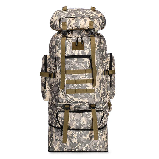 100L Large Hiking Climbing Backpacks Camouflage Softback Backpack for Men And Women Sports Bags Camping Travel Rucksack