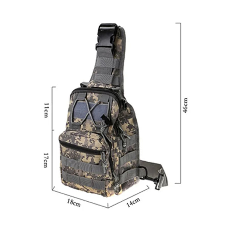 Hiking Trekking Tactical Backpack Sports Climbing Shoulder Bags Camping Hunting Daypack Fishing Outdoor Military Shoulder Bag