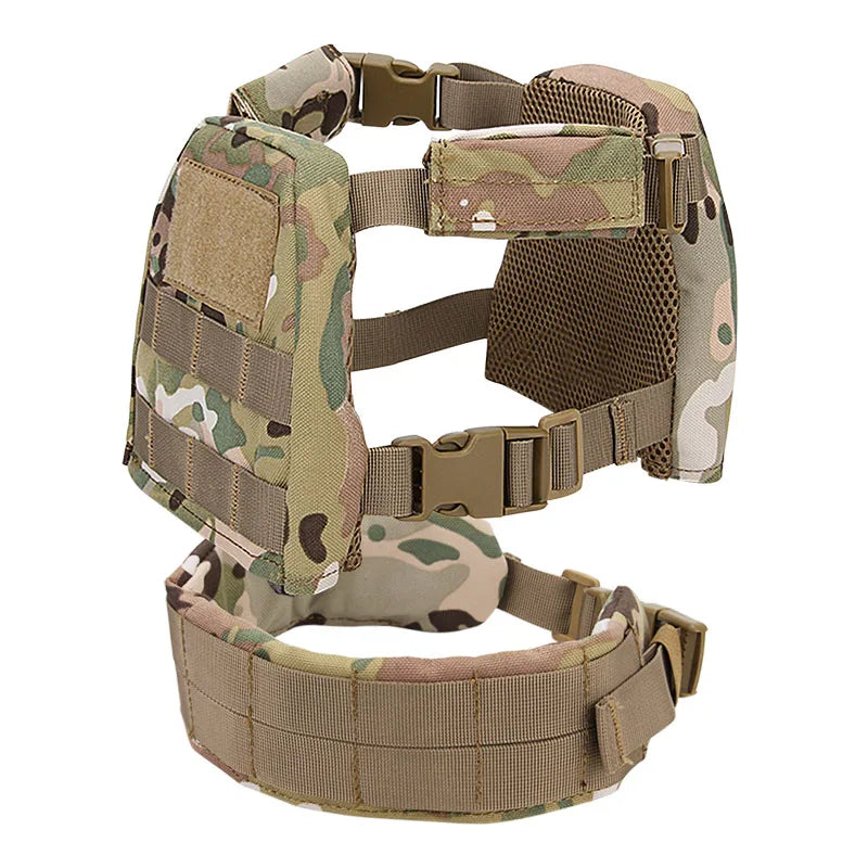 Tactical Kids Vest Military Airsoft Hunting Vest for Children Camouflage Combat Gear Vests Molle Plate Carrier