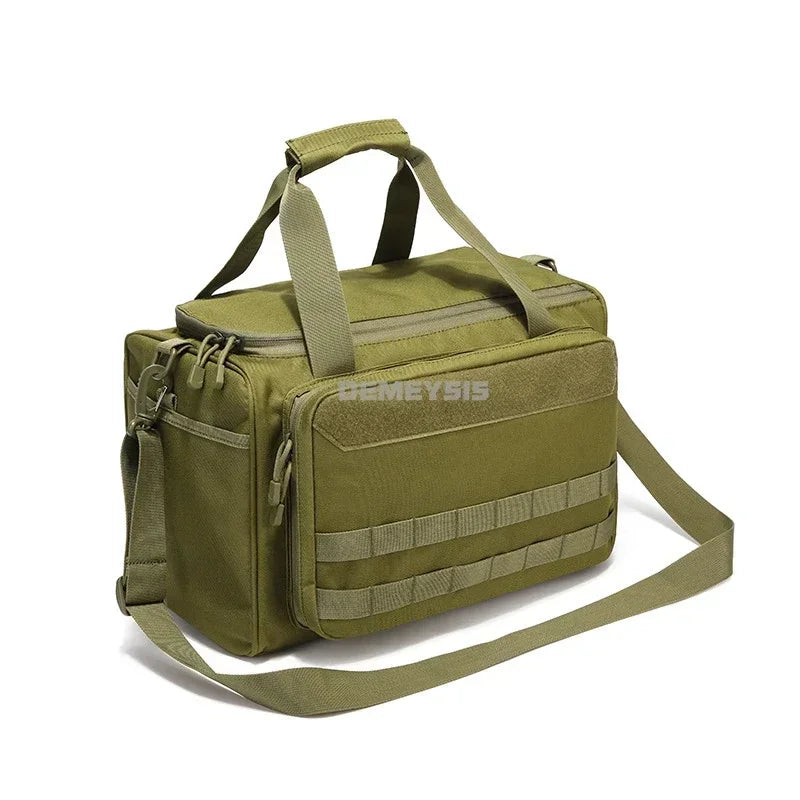 Tactical Range Bag Outdoor Hunting Training Shooting Molle Gun Bags Climbing Hiking Camping Large Capacity Handbag