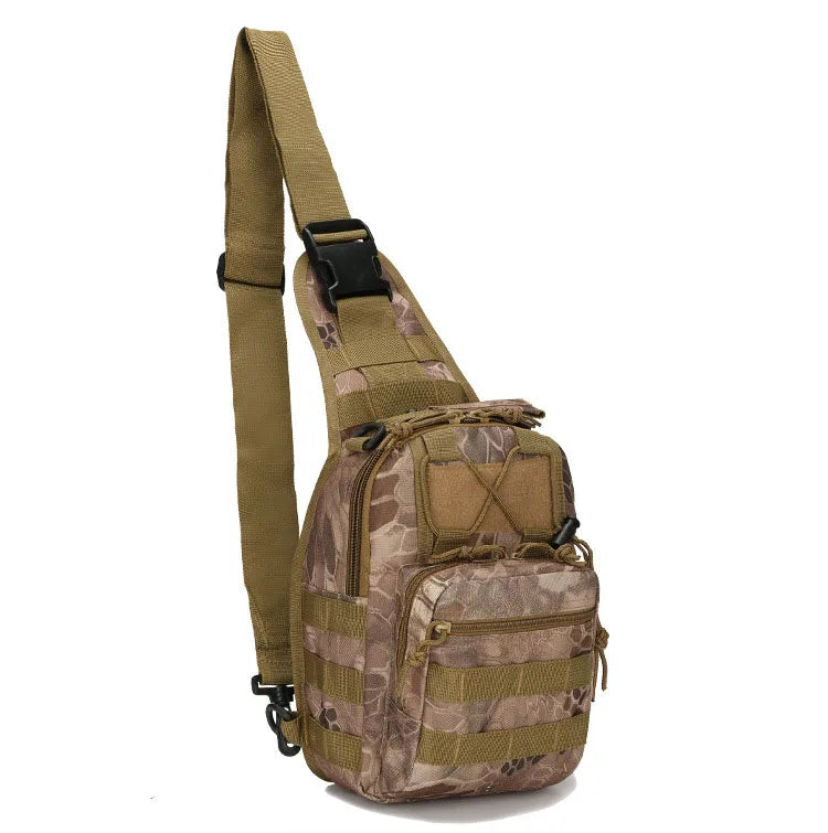 Outdoor Tactical Chest Bags Men's Small Chest Bag Cycling Shoulder Bag Army Camouflage Climbing Portable Messenger Bag 600D Wate