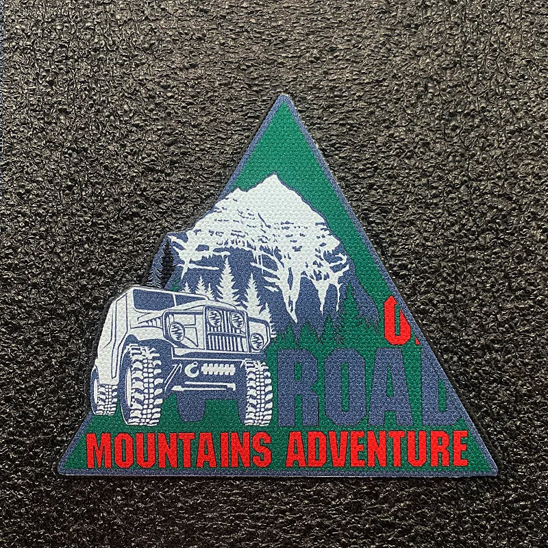 Off-Road Vehicle Series MOUNTAINS ADVENTURE OVERLAND EXPLORE THE WORLD OFF ROAD Badge For Clothing Bag DIY Decoration 18 Style