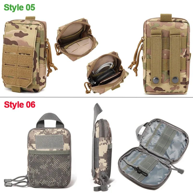 Tactical Bag Multifunctional Outdoor Molle Military Waist Fanny Pack Mobile Phone Pouch Hunting Gear Accessories Belt Waist Bag