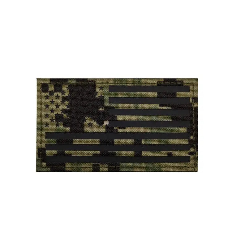 US Flag Reflective Patch USA  SRT Military Special Forces Tactical Fastener Patch Hook and Loop Army Badge Armband Costumes DIY