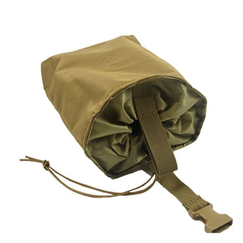 Tactical Molle Folding Dump Drop Magazine Pouch Airsoft Paintball Military Outdoor Hunting Tool Foldable Recovery Mag Bag