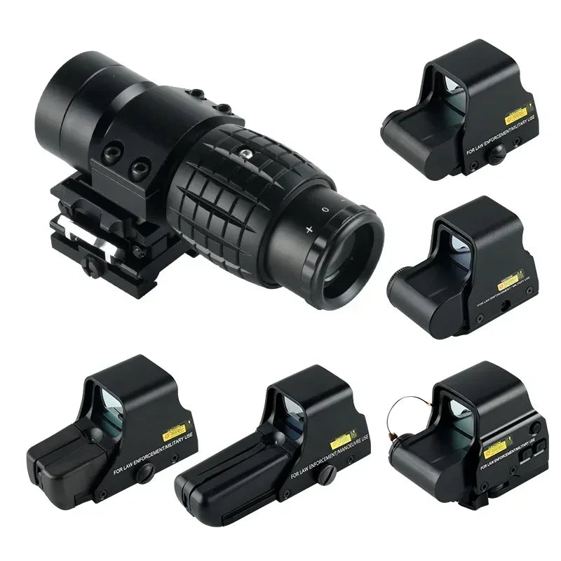 3X Holographic Scope 553 558 Tactical Optics Sight with Flip-up Mount Red Green Dot Sight for 20mm Rail Hunting Airsoft scope