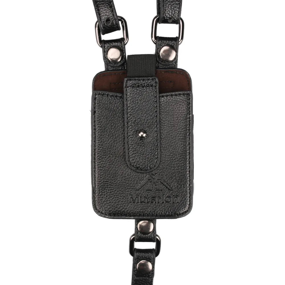 Underarm Holster Leather Mobile Phone Anti-Theft Hidden Pocket Shoulder Bag Safety Storage Pack Adjustable Gun Holster