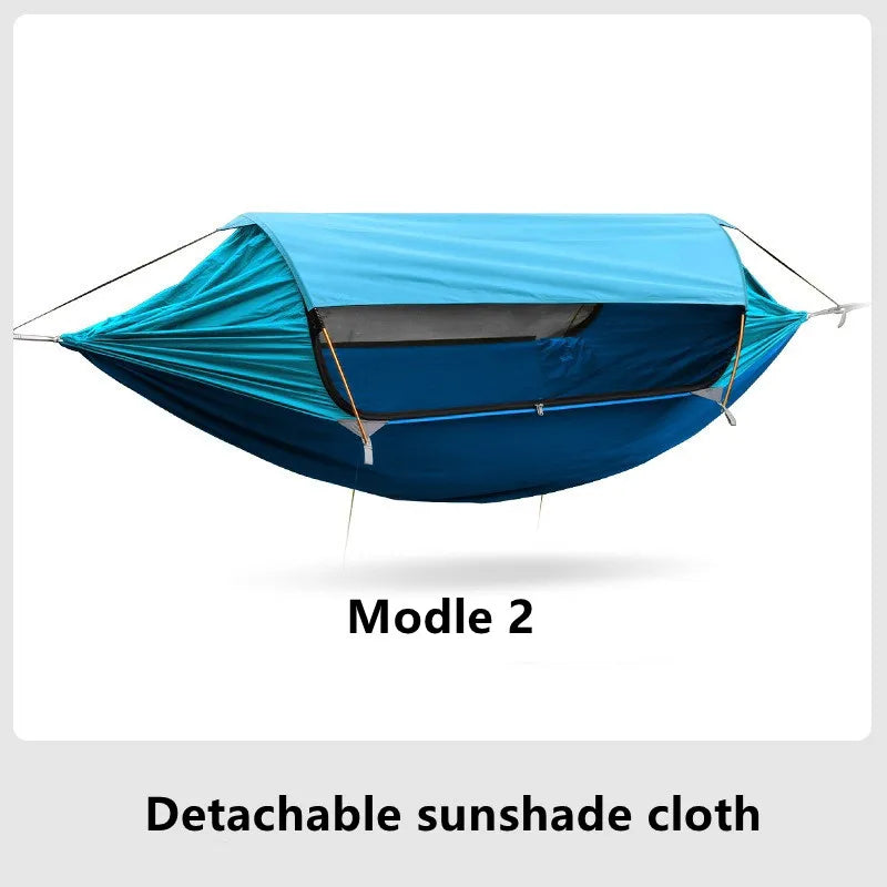 Model 2.0 Traveler hammock Outdoor anti roll and anti mosquito hammock Double person sunshade camping hammock with mosquito net