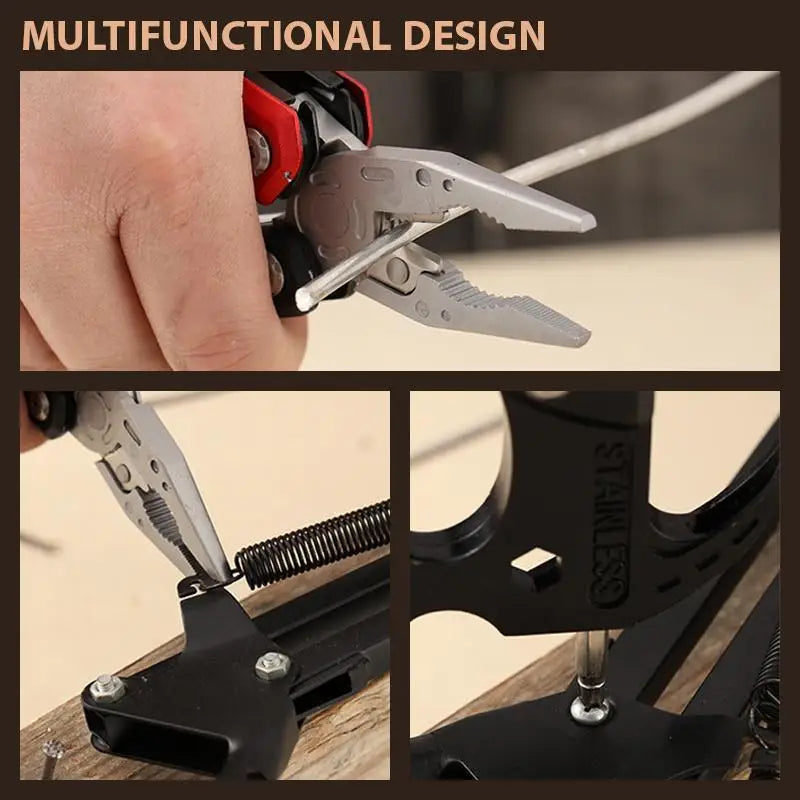 Multifunctional Pliers Multitool Claw Hammer Stainless Steel Tool With Nylon Sheath For Outdoor Survival Camping Hunting Hiking