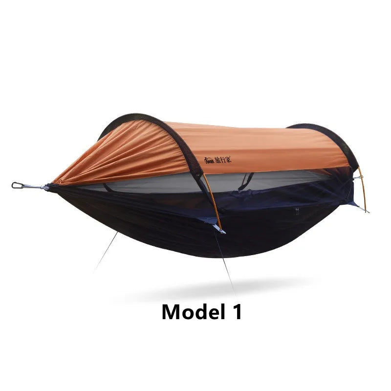 Model 2.0 Traveler hammock Outdoor anti roll and anti mosquito hammock Double person sunshade camping hammock with mosquito net