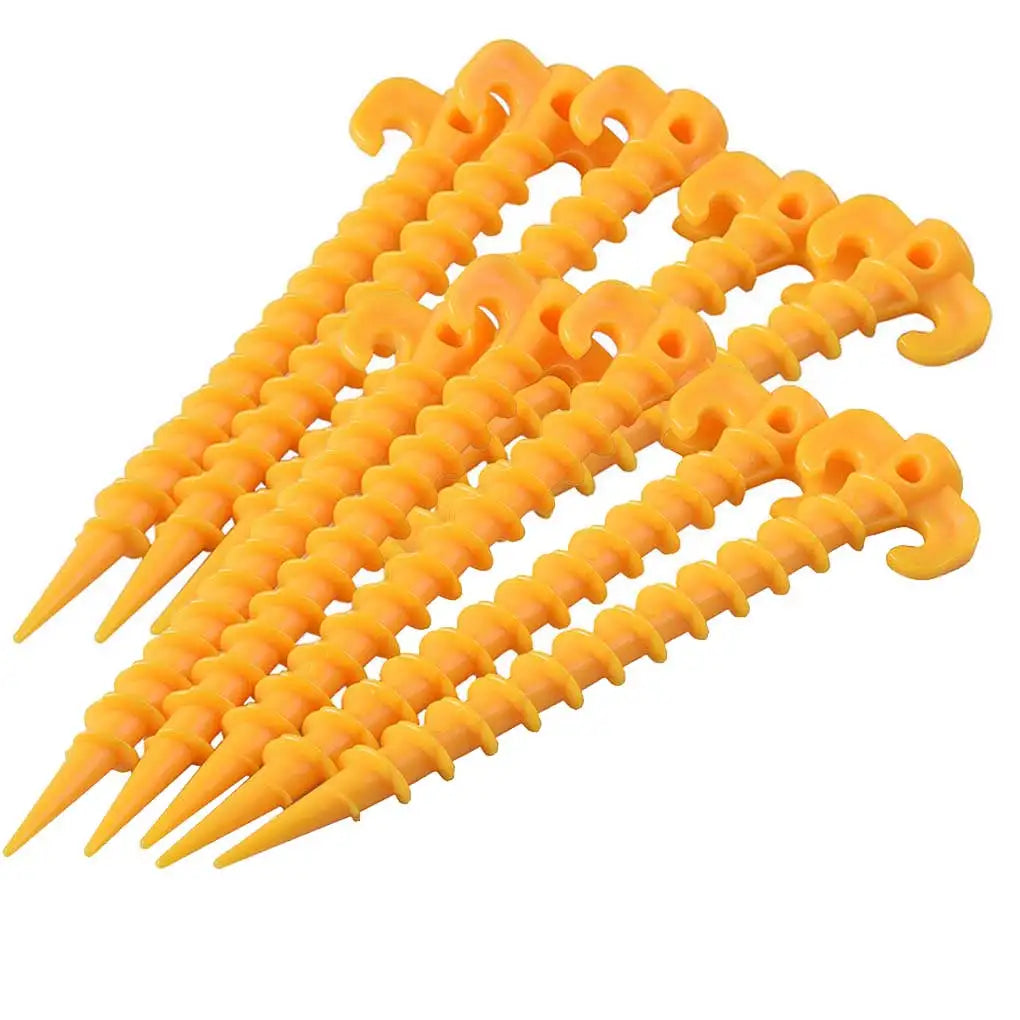 Tent Peg Outdoor Camping Trip 5pcs Tent Nails Ground Nails Screw Nail Stakes Pegs Plastic Sand Pegs Trip Beach Tent Stakes Nails