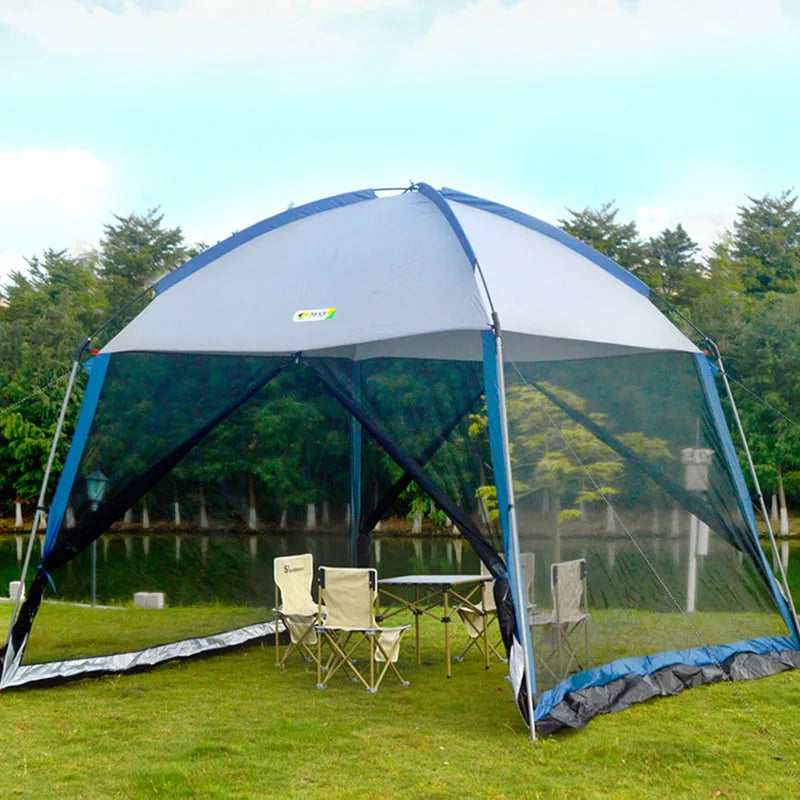 Oxford+Mesh Canopy Outdoor Sunscreen Anti-mosquito Tent Picnic Fishing Pergola UV Protection Sunshelter Large Space Party Tour