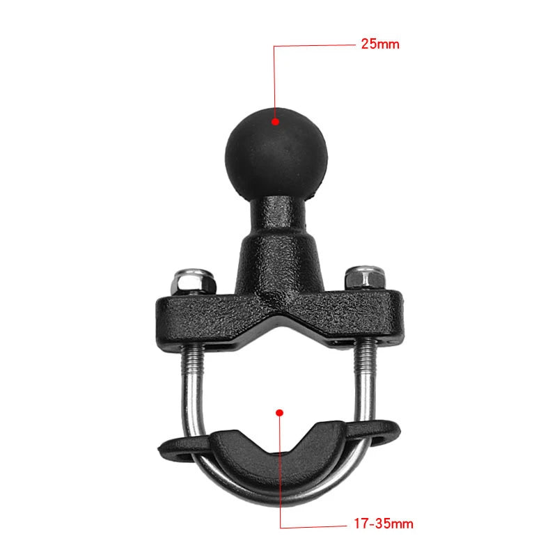 X-Grip Mount Bracket+Double Socket Arm +U-bolt Kits Holder for Motocycle GPS Garmin ZUMO XT XT2 Overlander Tread-Powersport