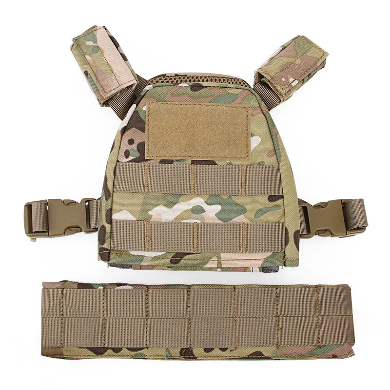 Tactical Kids Vest Military Airsoft Hunting Vest for Children Camouflage Combat Gear Vests Molle Plate Carrier