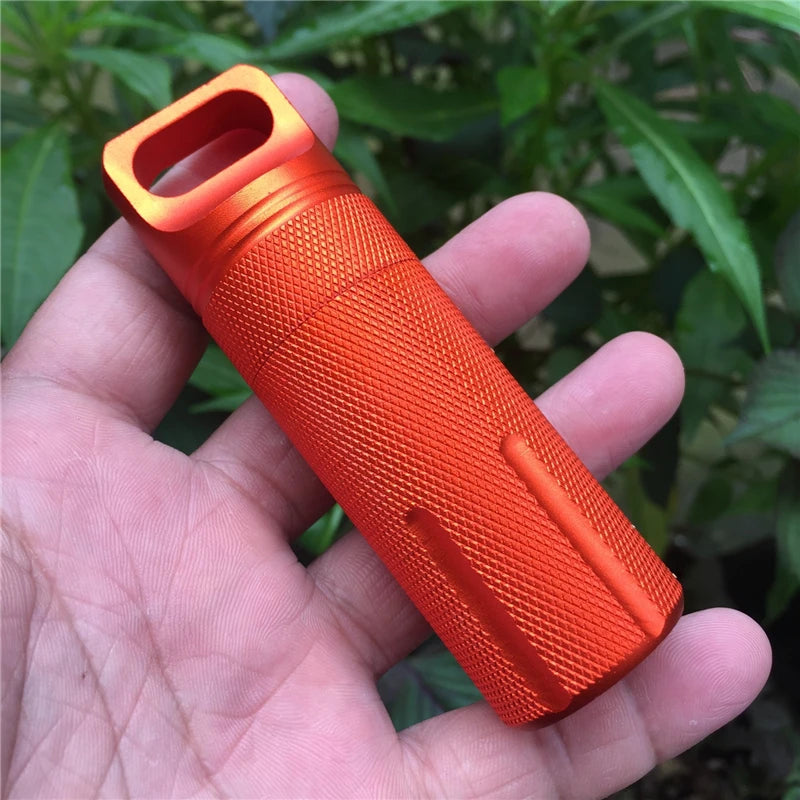 Capsule Survival Seal Trunk Waterproof Hike Box Container Outdoor Dry Bottle Holder Storage Camp Medicine Match Pill Case