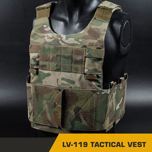 LV119 Tactical Vest Spiritus Conceal Carry Systems Plate Carrier Hunting Vest Lightweight Portable CS Gear