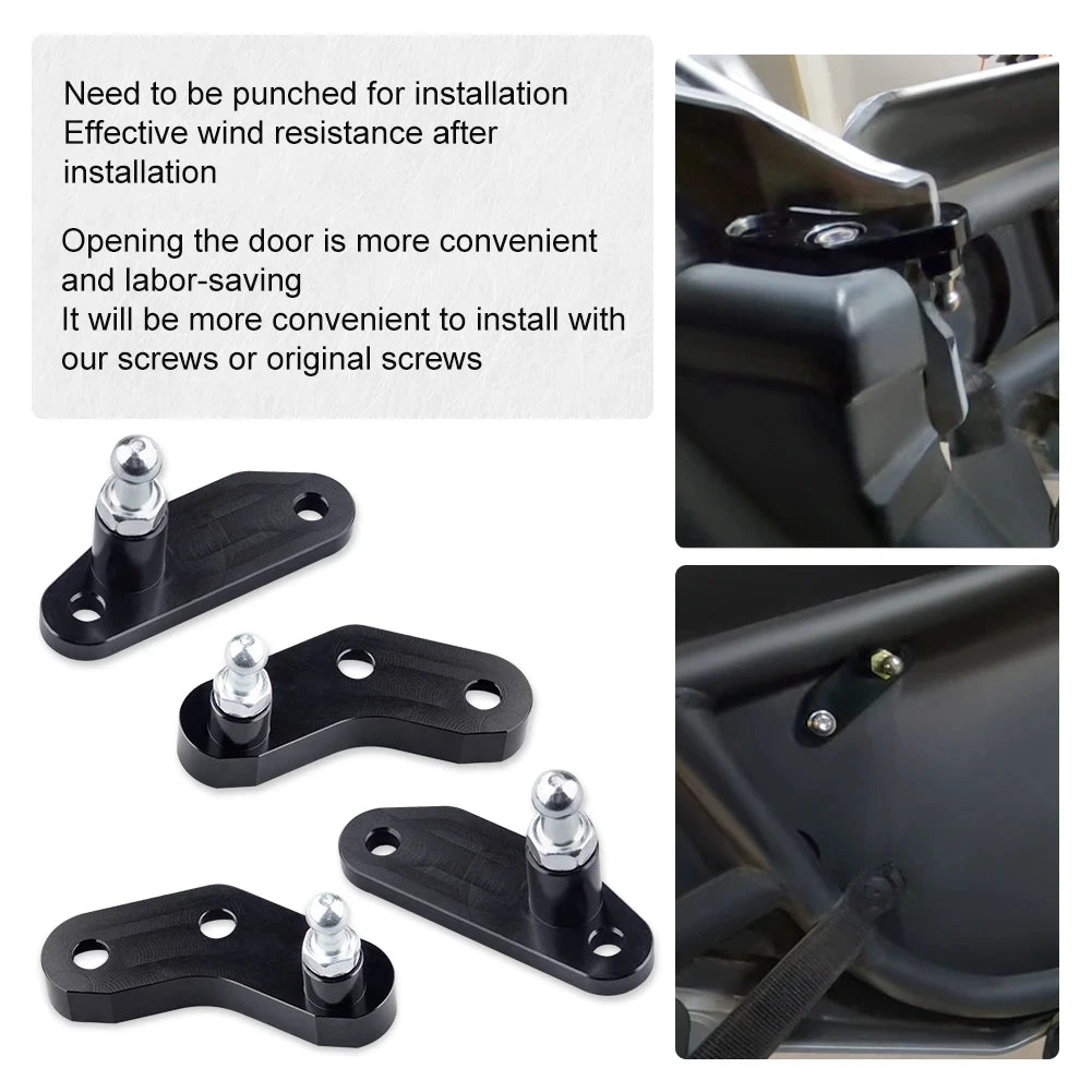 Anodized Black Front OR Rear Door Opener Kits For Can-Am Maverick X3 & Max 17-23
