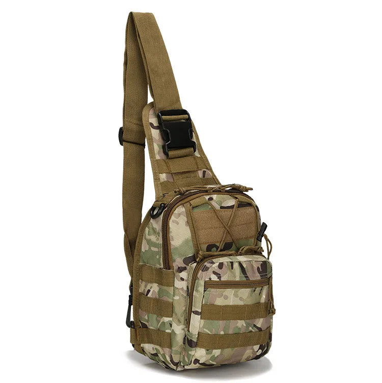 Outdoor Tactical Chest Bags Men's Small Chest Bag Cycling Shoulder Bag Army Camouflage Climbing Portable Messenger Bag 600D Wate