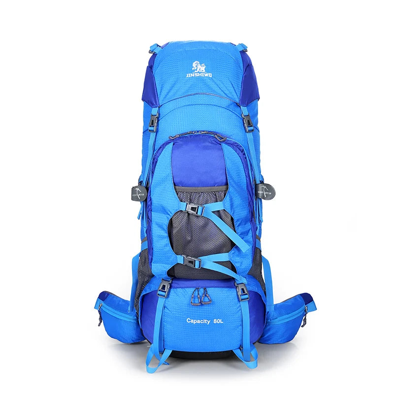 80L Camping Hiking Backpacks Big Outdoor Bag Backpack Nylon superlight Sport Travel Bag Aluminum alloy support 1.65kg