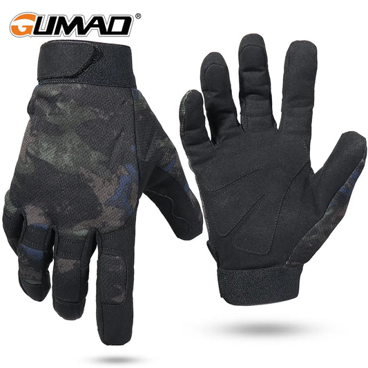 Summer Tactical Gloves for Men: Full Finger, Military-Grade for Hunting, Biking, and Outdoor Sports