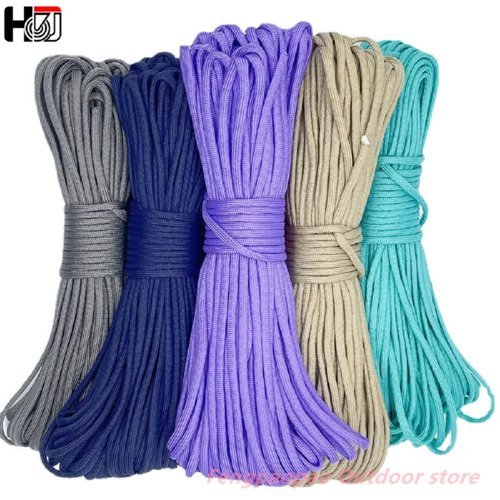 4 Size Dia.4mm 7 Stand Cores Paracord for Survival Parachute Cord Lanyard Camping Climbing Camping Rope Hiking Clothesline