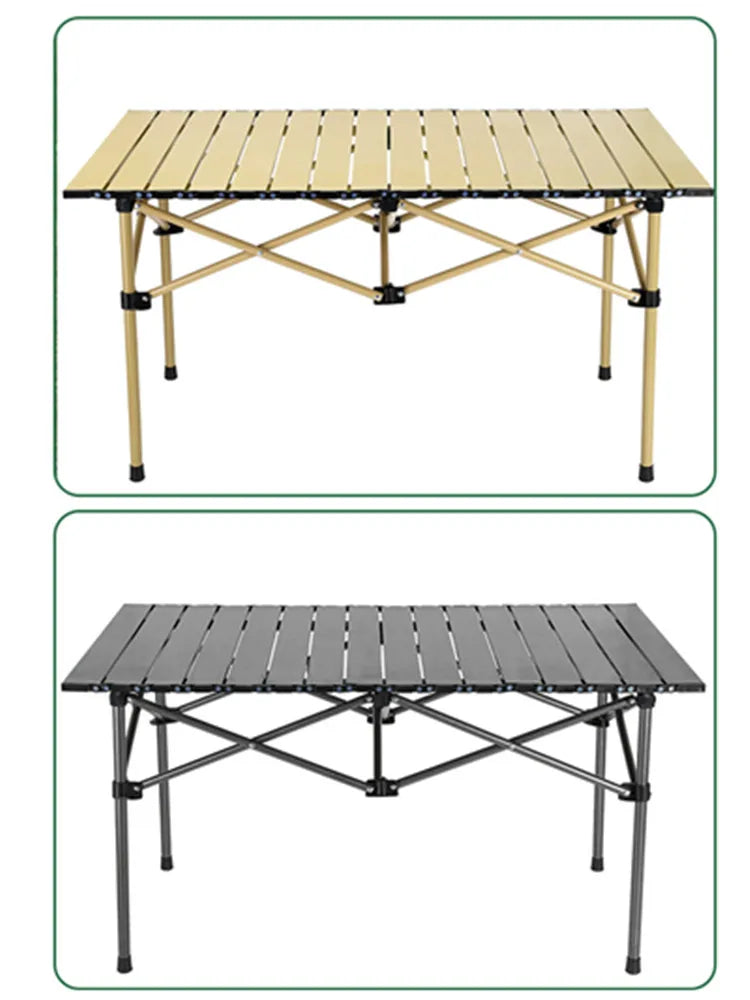 Egg Roll Table Camping Folding Portable Table Camping Equipment Aluminum Alloy Camping Desk Outdoor BBQ Picnic Table 캠핑테이블