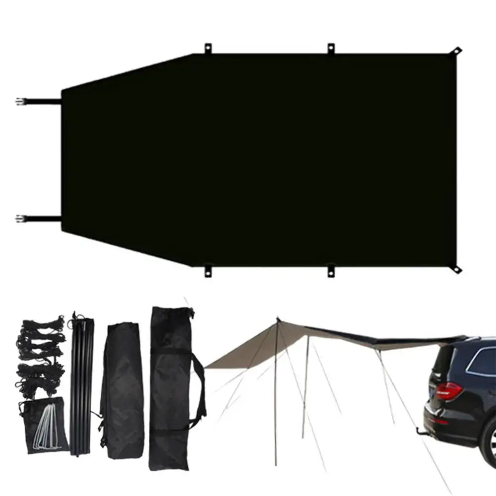 Truck Canopy Oxford Cloth Car Side Awning Rooftop Portable Auto Canopy Camper Trailer Sun Shade Suv Tent Attachment For Camping