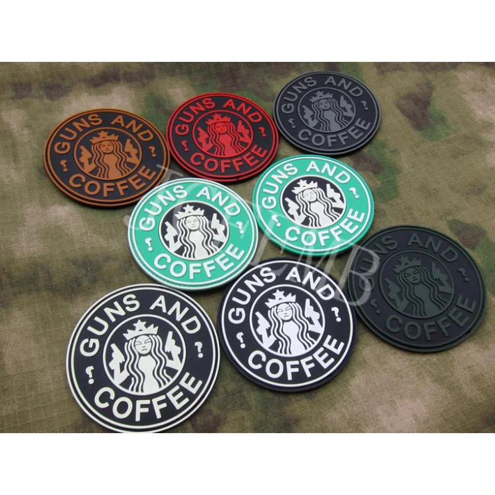 GUN AND COFFEE Question Mark Tactical Morale 3D PVC Patch