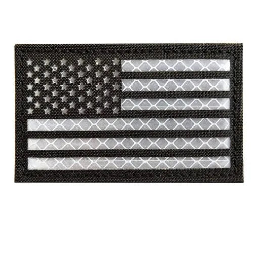 US Flag Reflective Patch USA  SRT Military Special Forces Tactical Fastener Patch Hook and Loop Army Badge Armband Costumes DIY