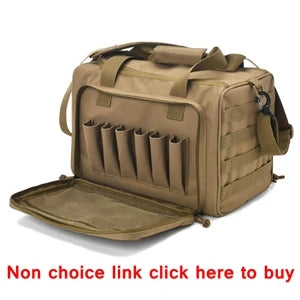 Tactical Range Bag Outdoor Hunting Training Shooting Molle Gun Bags Climbing Hiking Camping Large Capacity Handbag