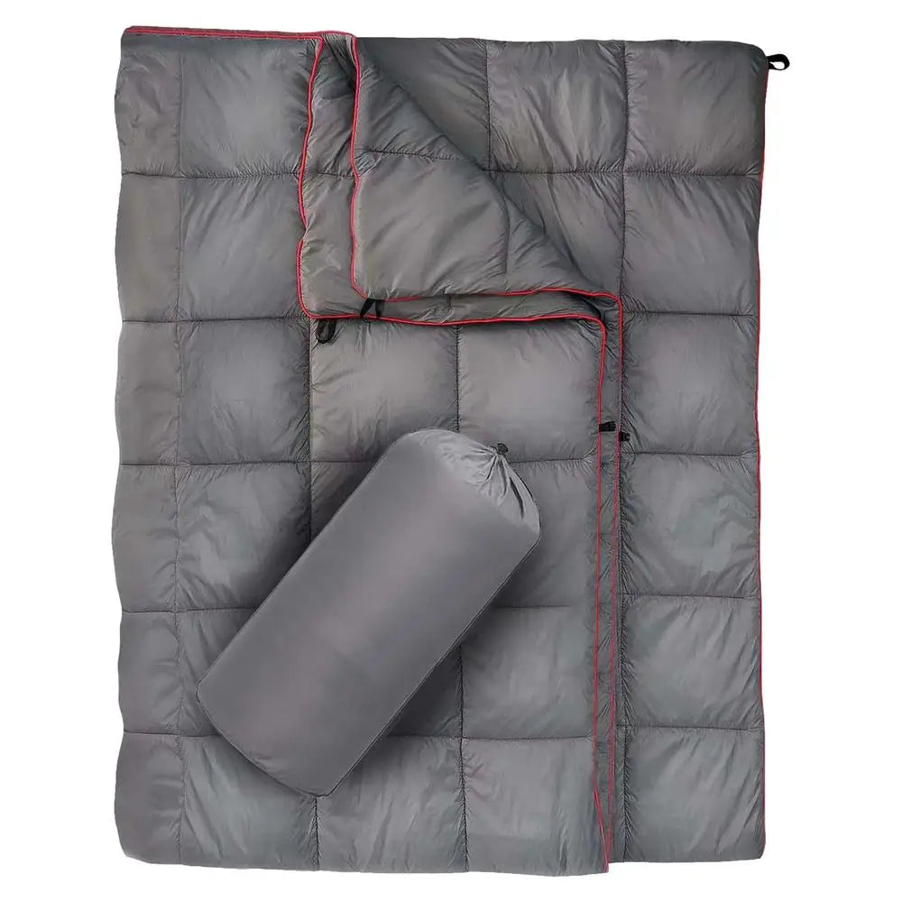 Winter Down Camping Quilt Indoor Outdoor Camping Blanket Packable Camping Quilt Portable Thermal Down Blanket For Travel Hiking