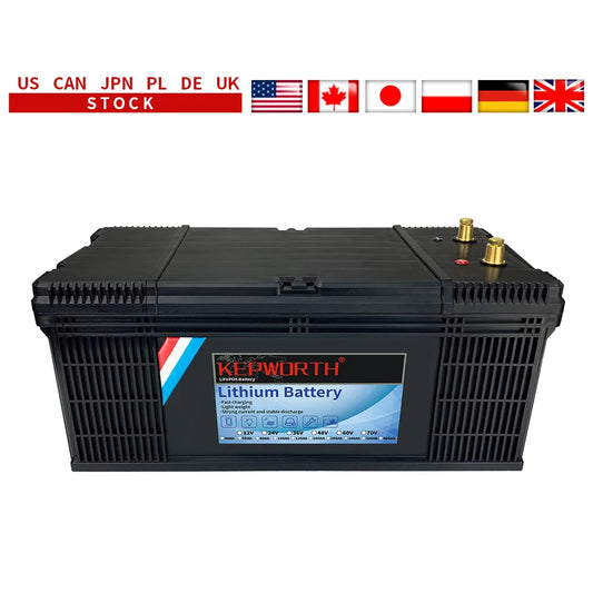 12V 200Ah LiFePO4 Deep Cycle Battery Built-in BMS 6000+ Cycles 2560WH Perfect for RV Solar Marine Overland Off-Grid Application