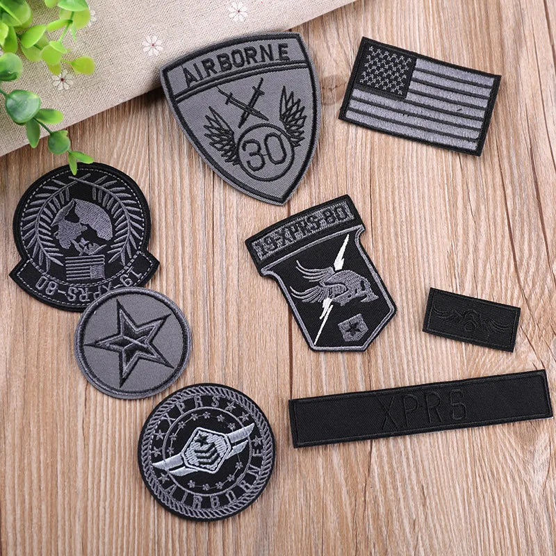 USA Flag Military Appliques Badges Cool National Embroidered Backpack Patches for Clothes Fashion DIY Stripe Stickers Applique